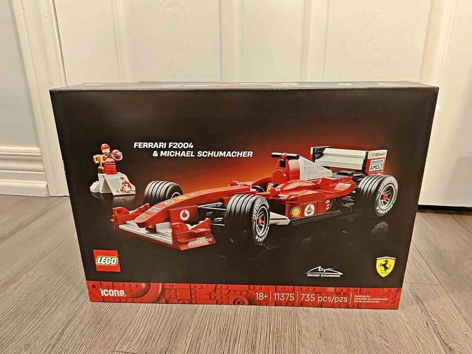 BNIB LEGO Icons 11375 Ferrari F2004 & Michael Schumacher