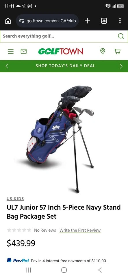 BRAND NEW U.S. Kids Golf UL57 Complete Junior Set - Left Hand - photo 3