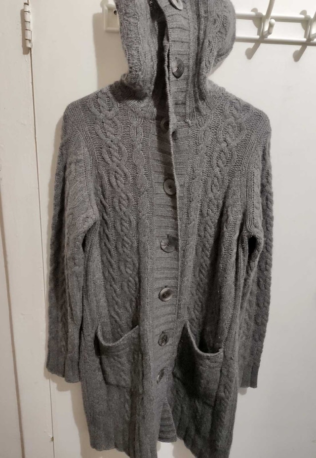 Kinross 100% Cashmere Long Cardigan L/XL Womens - photo 4