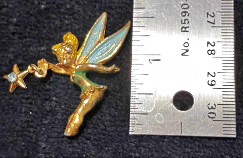 Vintage 1950s/60s Disneyland Tinker Bell Metal Figure