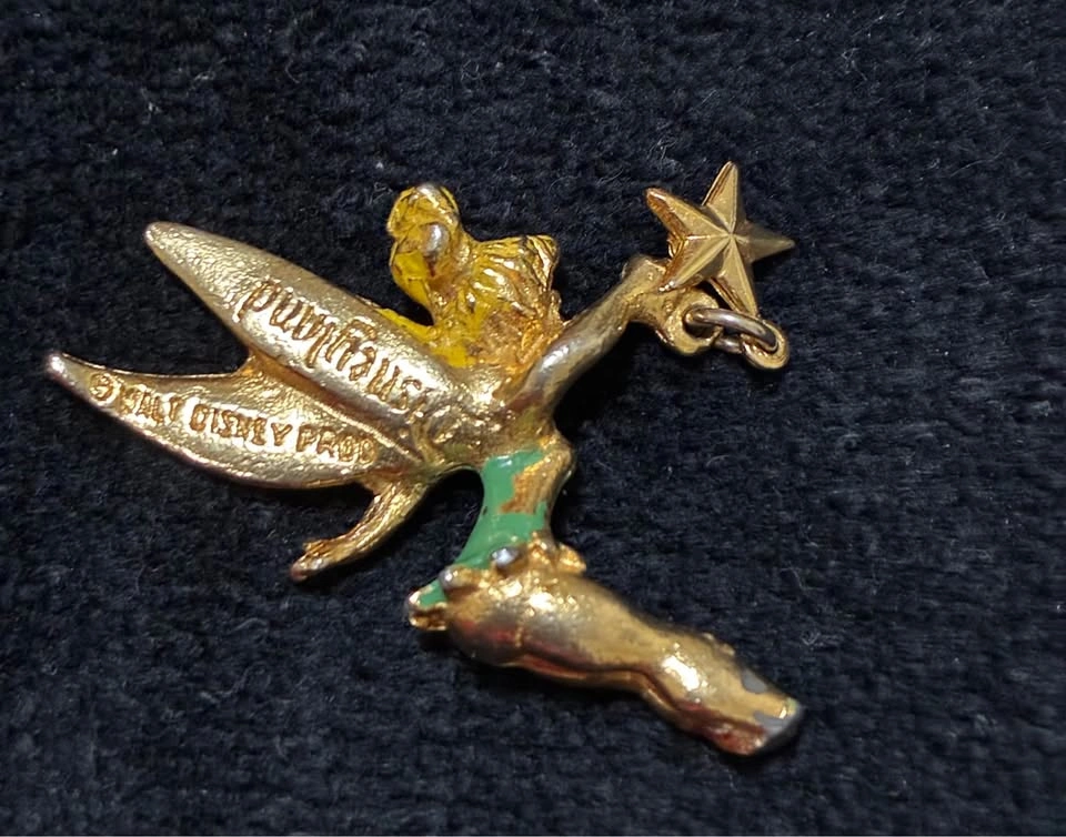Vintage 1950s/60s Disneyland Tinker Bell Metal Figure - photo 3