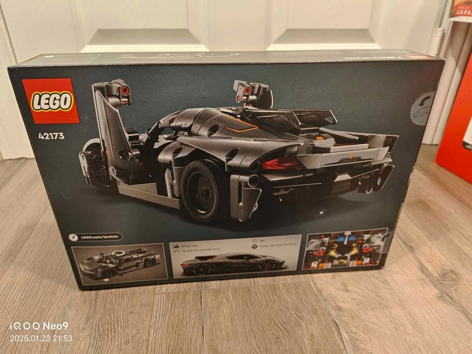 BNIB LEGO 42173 Technic Koenigsegg Jesko Absolut Grey Hypercar - photo 2