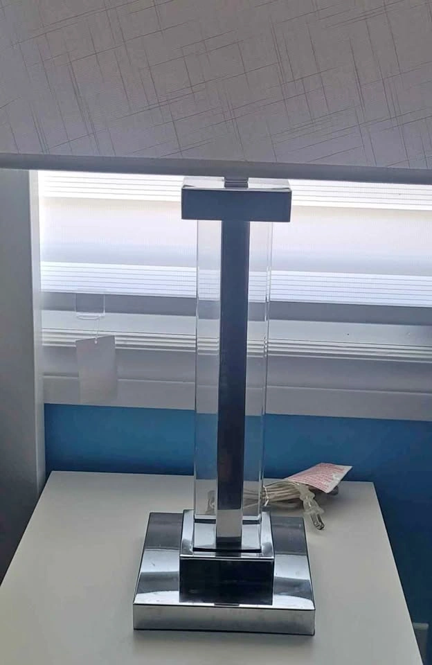 Pair of Modern chrome table lamps - photo 2