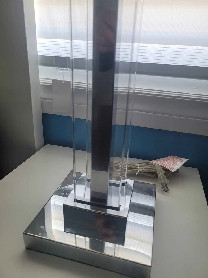 Pair of Modern chrome table lamps - photo 3