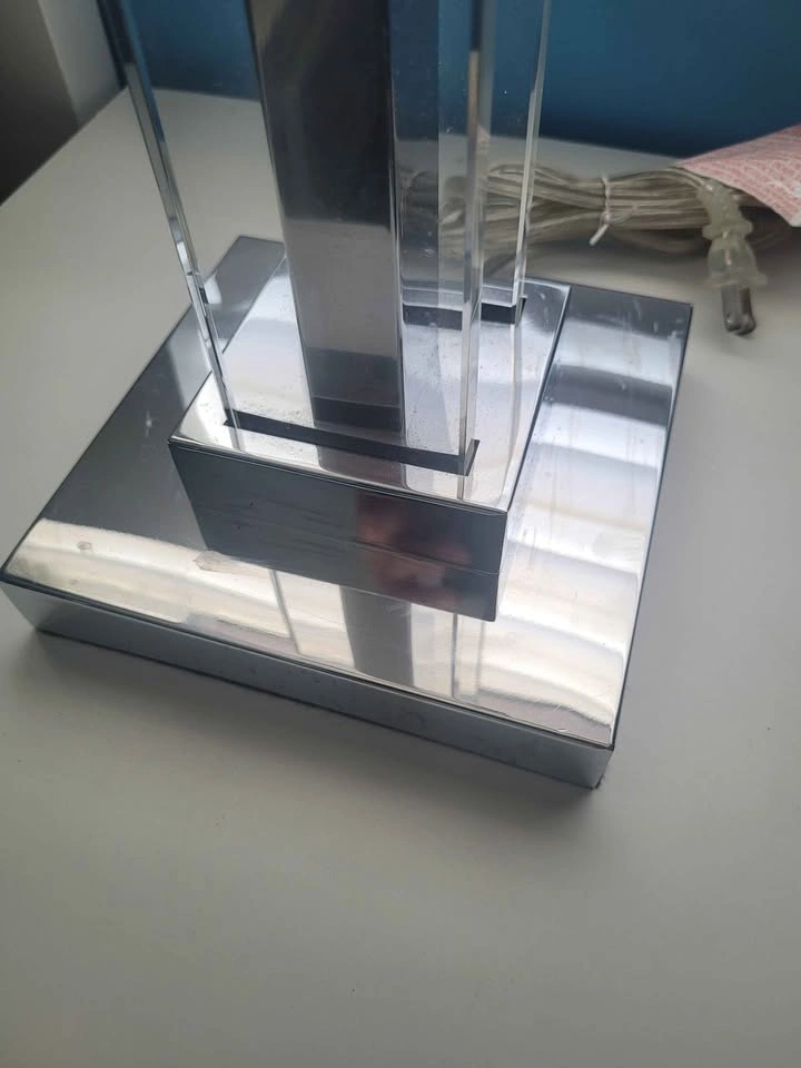 Pair of Modern chrome table lamps - photo 4