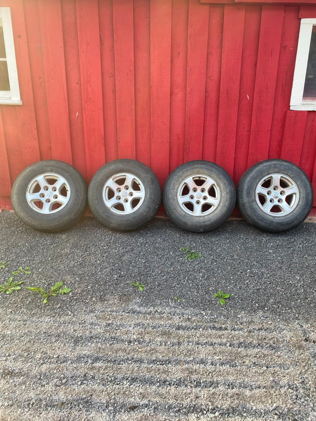 P245/75R16 All Season Tires on Dodge Alloy Rims