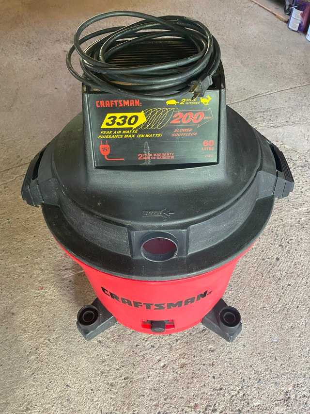 Craftsman 60L (16G) 2-Speed Wet/Dry Shop Vac with Blower - photo 3