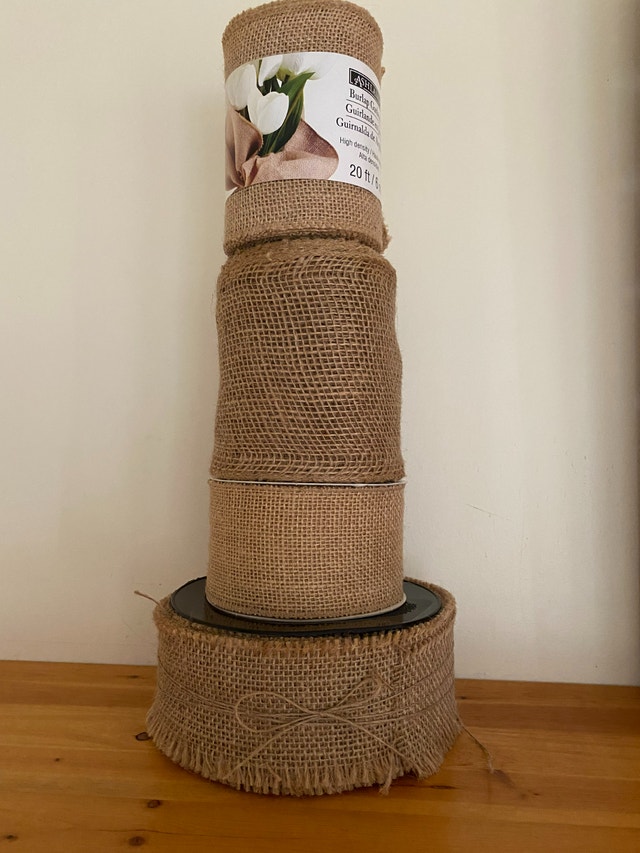 NEW-Burlap and jute ribbon lot-measurements in description-$80 - photo 2