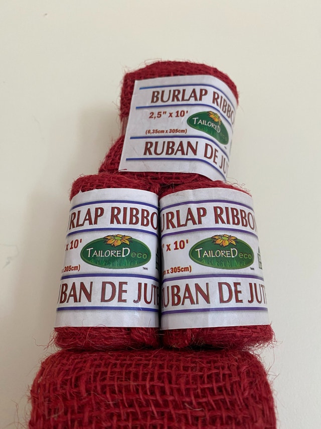 NEW-Burlap and jute ribbon lot-measurements in description-$80 - photo 4