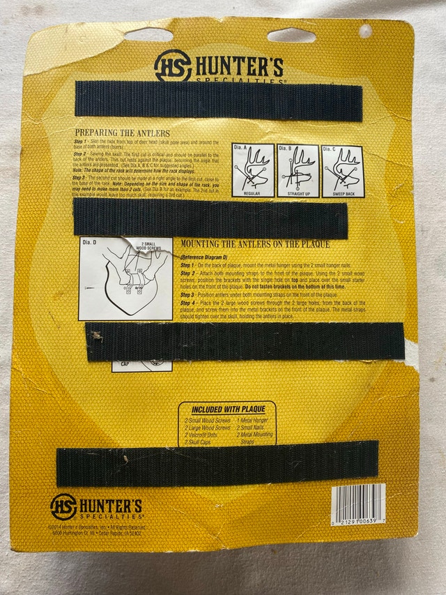 HUNTER'S Deer Antler Mounting kit - photo 2