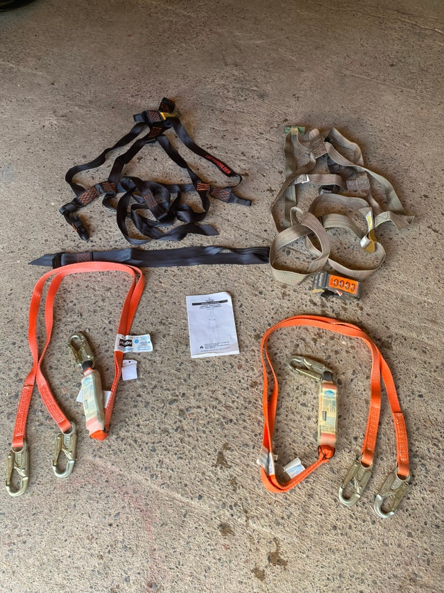 NEW-tree stand/fall arrest equipment lot-$100 takes all