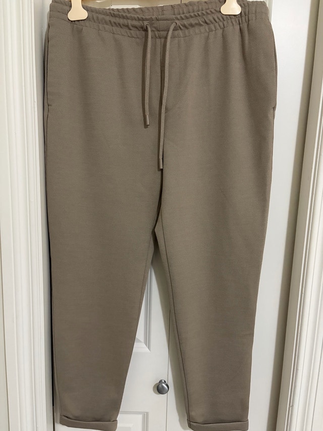 Zara Taupe Knit Sweatpants