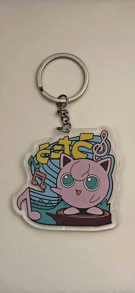Jigglypuff, Sailor Mercury, Axolotl keychains