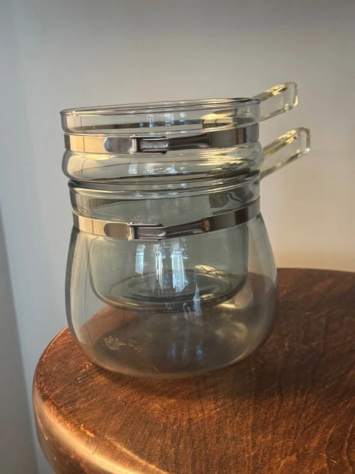 Vintage Pyrex Flameware Glass Double Boiler (no lid) - photo 3