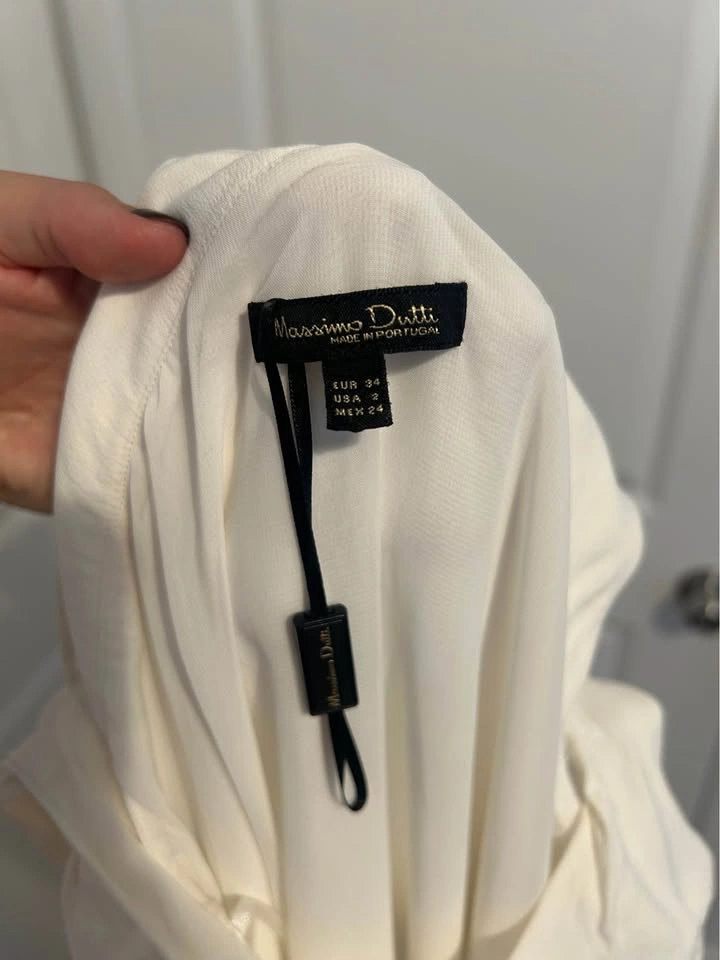 Massimo Dutti size 2 white dress - floor length - photo 4
