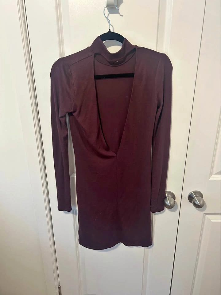 Wilfred backless turtleneck dress - XS