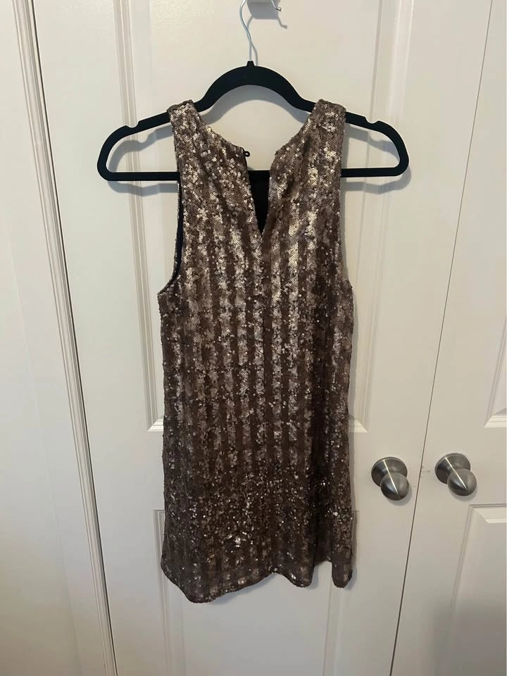 Talula Aritzia gold sequin dress - XS - photo 2