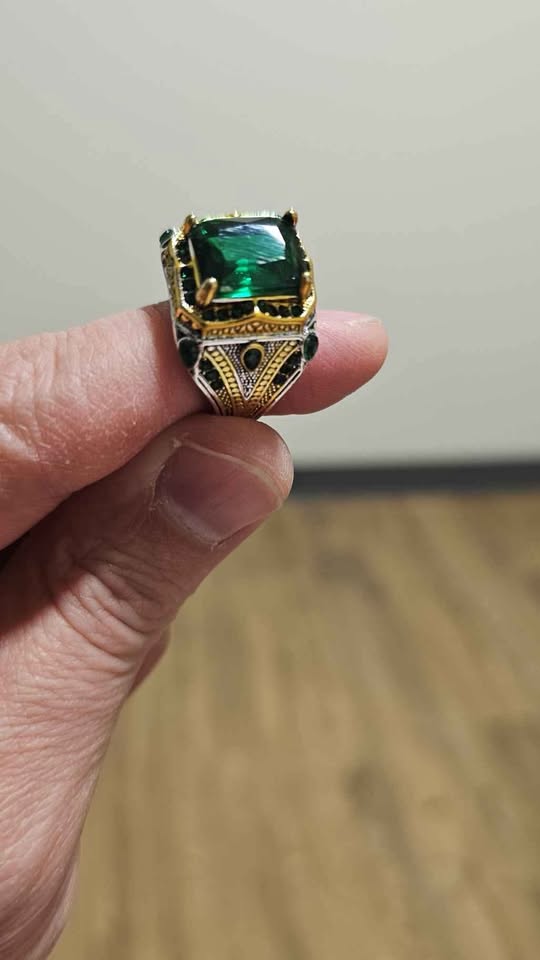 Retro Punk Gothic Style Dual-Color Ring - photo 3