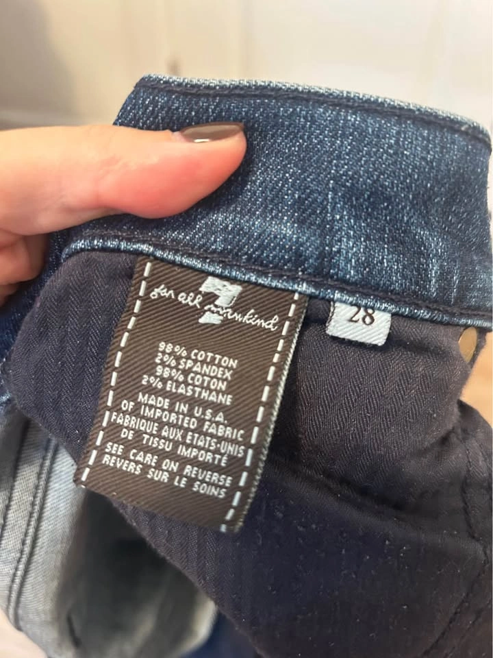 7 for all mankind - straight legged - size 28 - photo 4