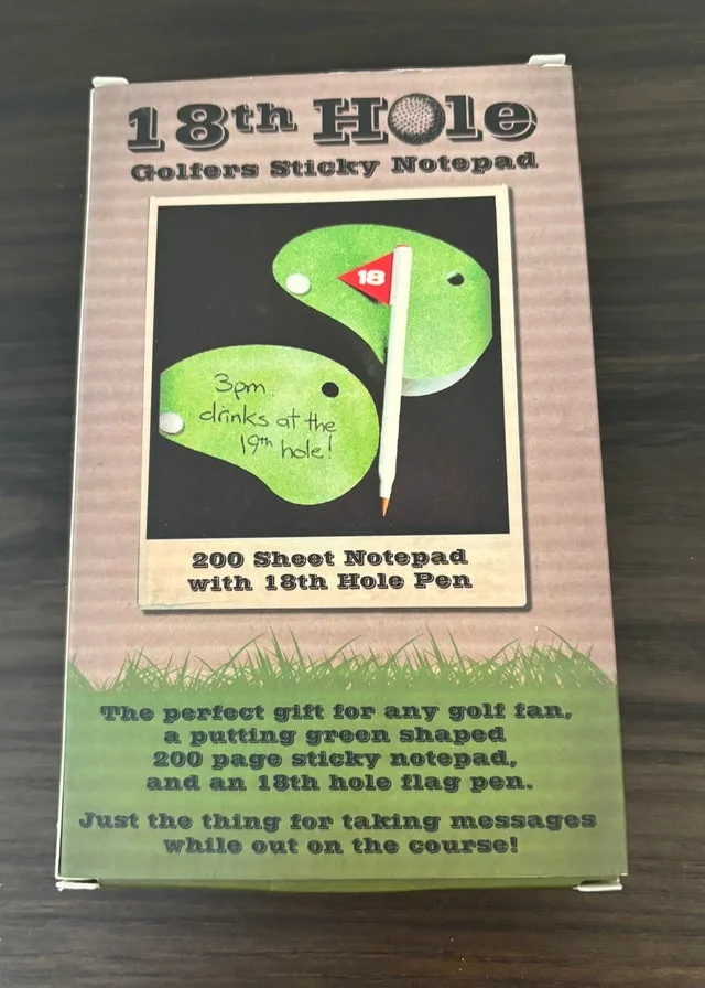 18th Hole Golfers Sticky Notepad - photo 2