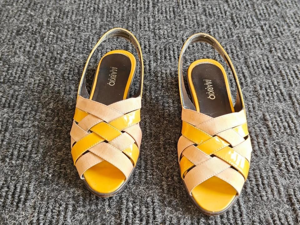 Markio Italy Woven Leather Slingback Women Sandals - Size 5.5 - photo 2