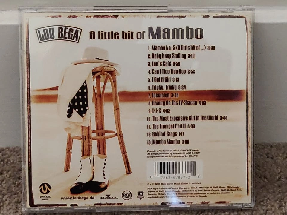 Lou Bega - A Little Bit of Mambo - Music CD Album - photo 3