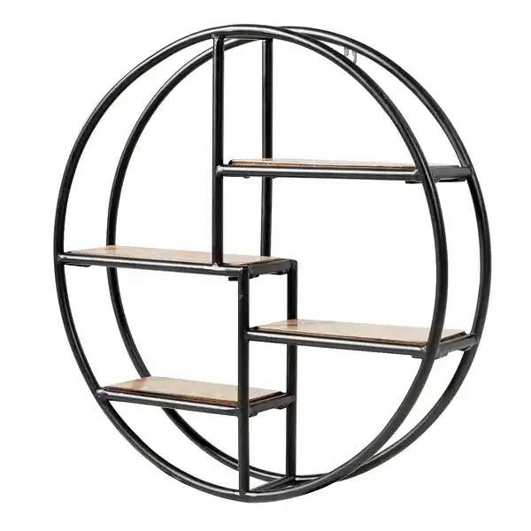 Hanging Storage Shelf Circular Wall-Mounted 4-Tier Rack - photo 3