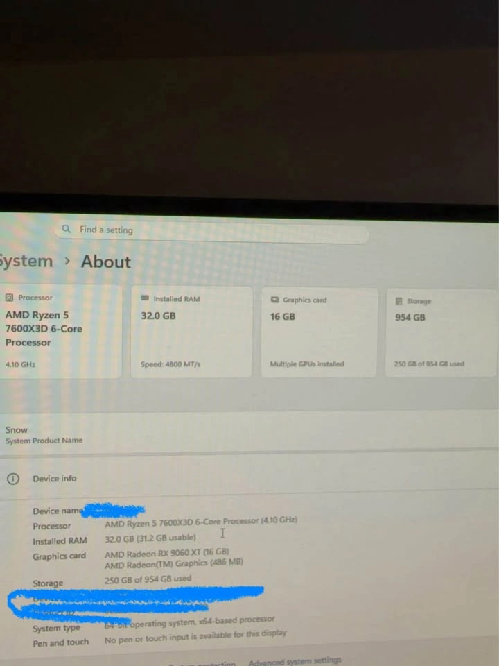 9060 XT gaming pc - photo 3