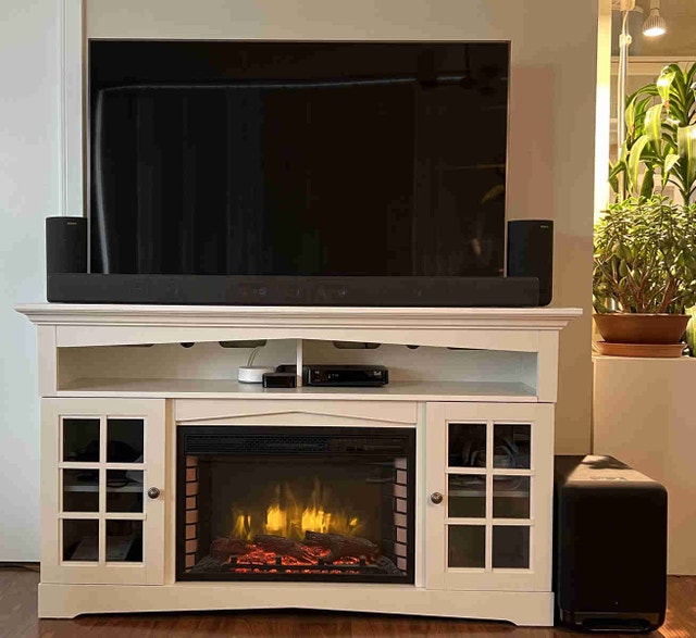 Premium Sony Home Theater Bundle + Fireplace Stand