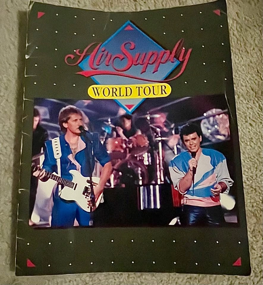 1984 Air Supply World Tour Concert Muscle T-Shirt & Program - photo 5