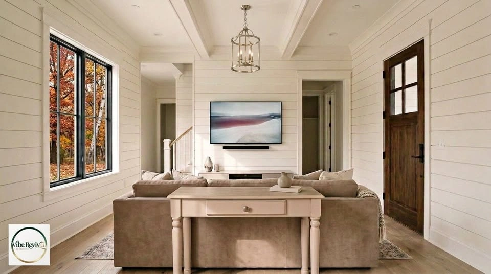 Elegant Farmhouse Entryway Sofa Table – Cathedral Taupe - photo 2
