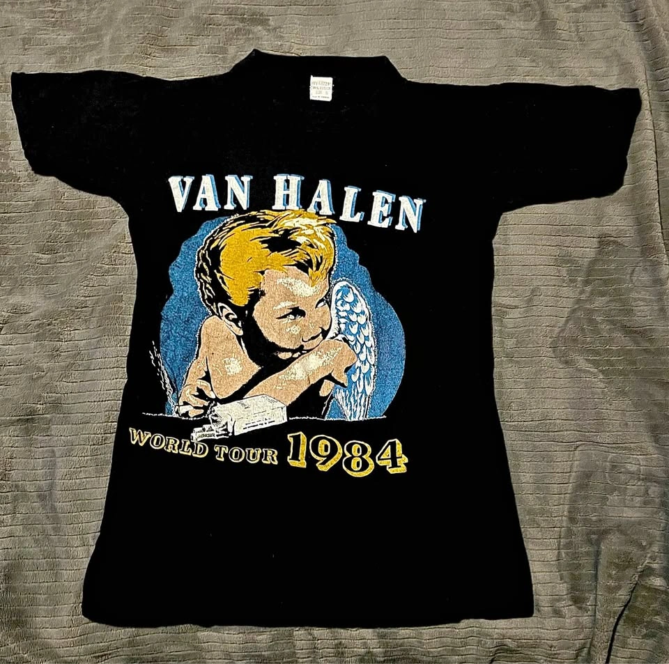1984 Van Halen World Tour Graphic T-Shirt