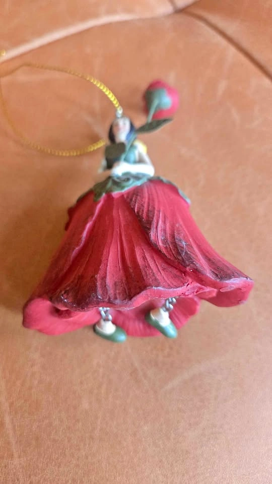 Magical Red Hibiscus Fairy Ornament