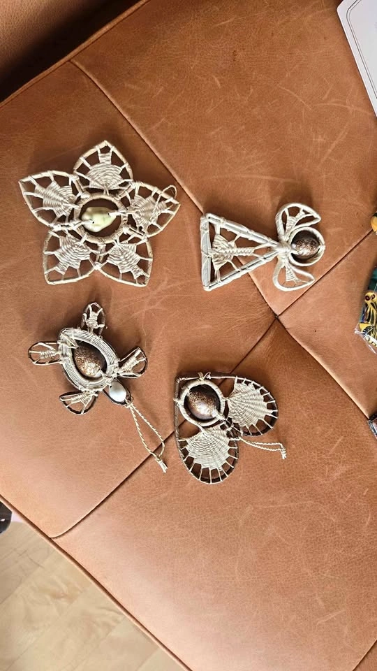 Tahiti Handcraft Shell Christmas Ornaments