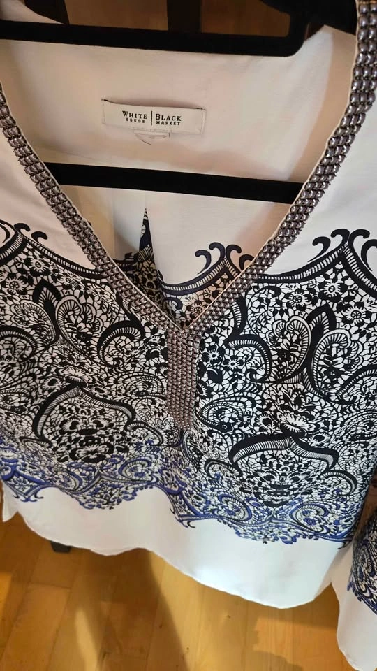 Vintage White House Black Market Tunic Top Medium - photo 2