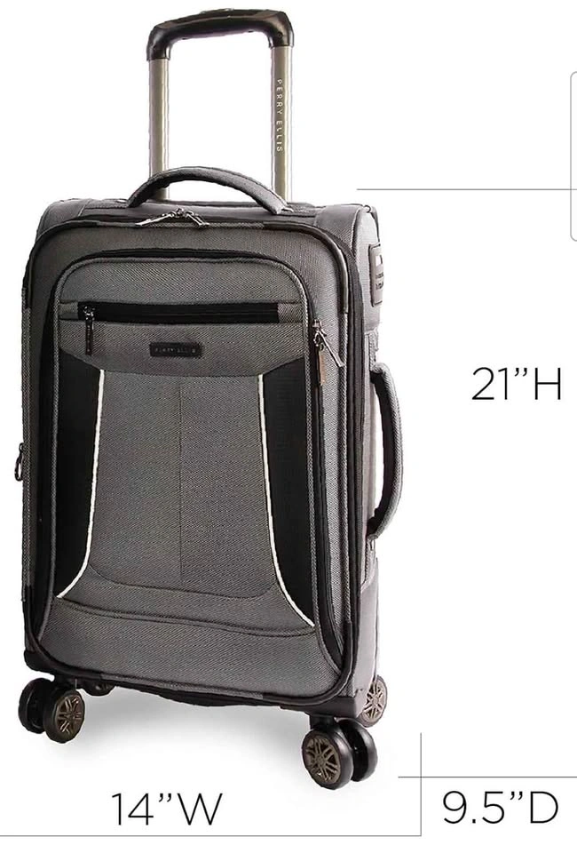 Perry Ellis Softside Spinner Carry-On Suitcase - photo 4