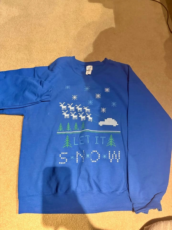 Gildan Let It Snow Christmas Sweatshirt