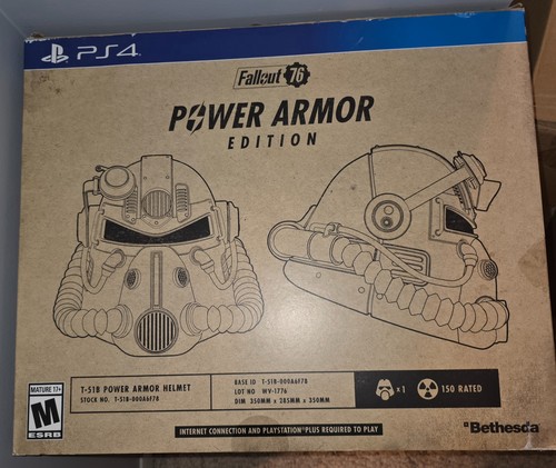 Fallout 76 Power Armor Helmet Edition PS4 Open Box