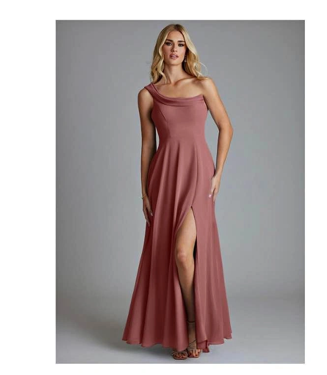 NEW in bag- Azazie Naiyah, A16, Desert Rose
