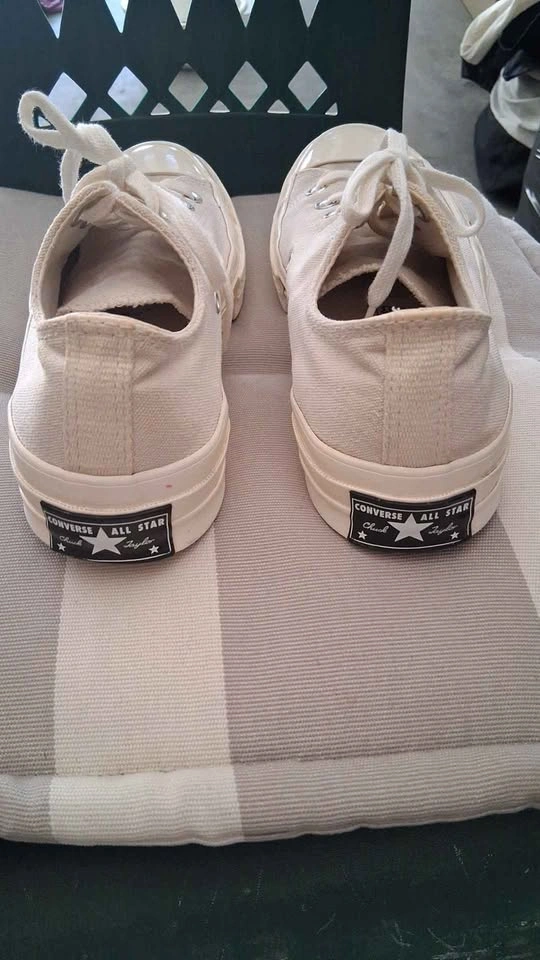Converse All Star cream sneakers size 7 - photo 2