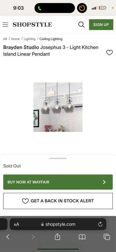 Brayden Studio Josephus 3 Light Kitchen Island Linear Pendant