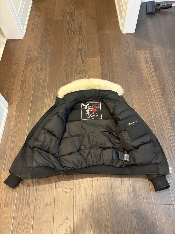 Moose Knuckles Ballistic Bomber Jacket men’s size Large - photo 5