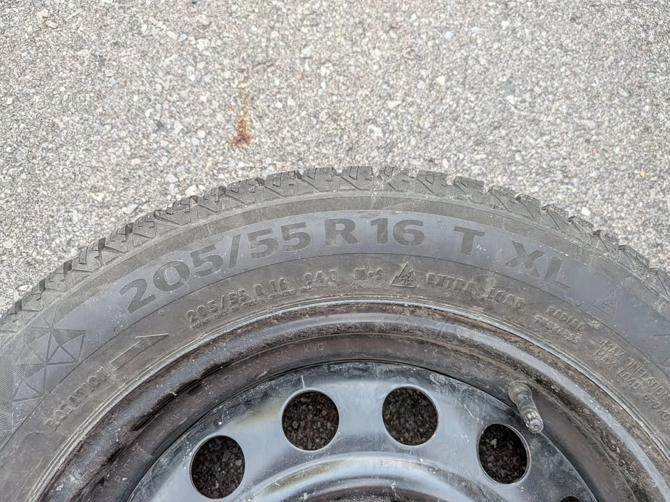Continental VikingContact 7 Winter Tires 205/55R16 on Rims - photo 3