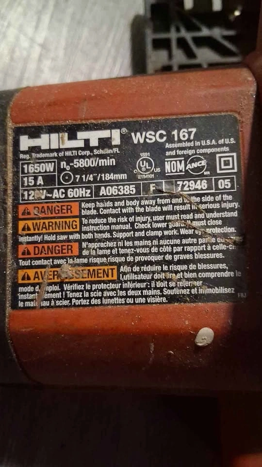 Hilti Corded 7-1/4" Circular Saw (WSC Series) - photo 2