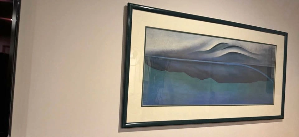 Framed Georgia O’Keeffe “Blue Line” Art Print