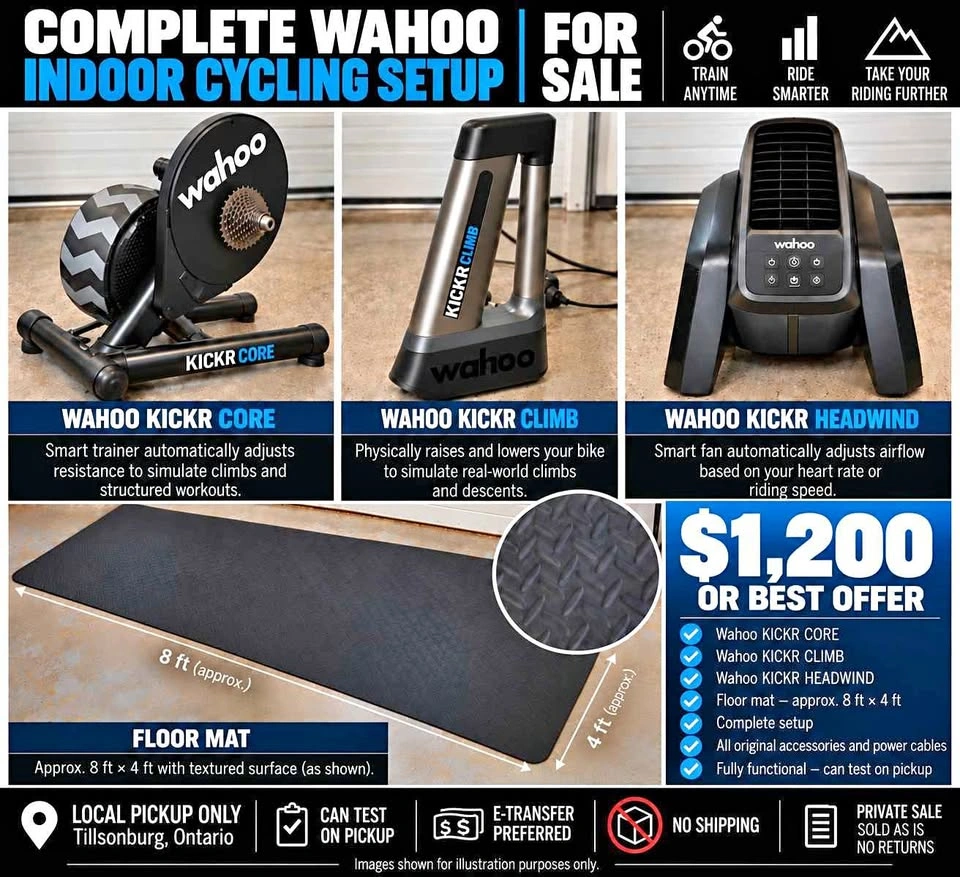 Wahoo Complete Indoor Cycling Setup – $1,200 CAD
