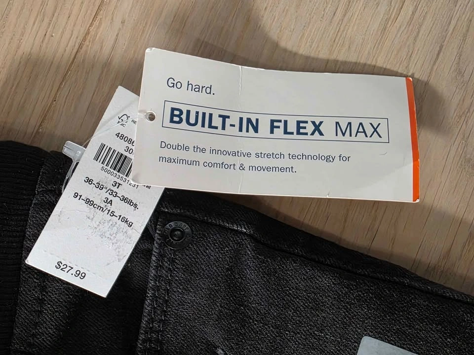 NEW 3T pull-on black jeans - photo 2