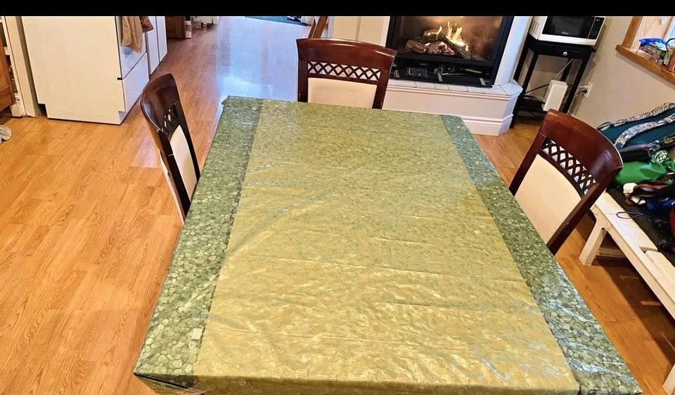 Dining Table with Chairs - Dark Wood