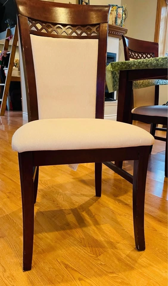 Dining Table with Chairs - Dark Wood - photo 4