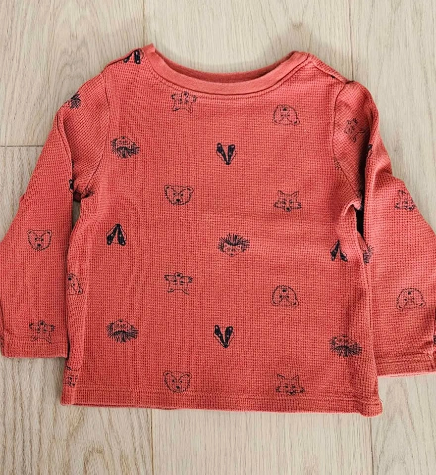 2T waffle-knit sweater